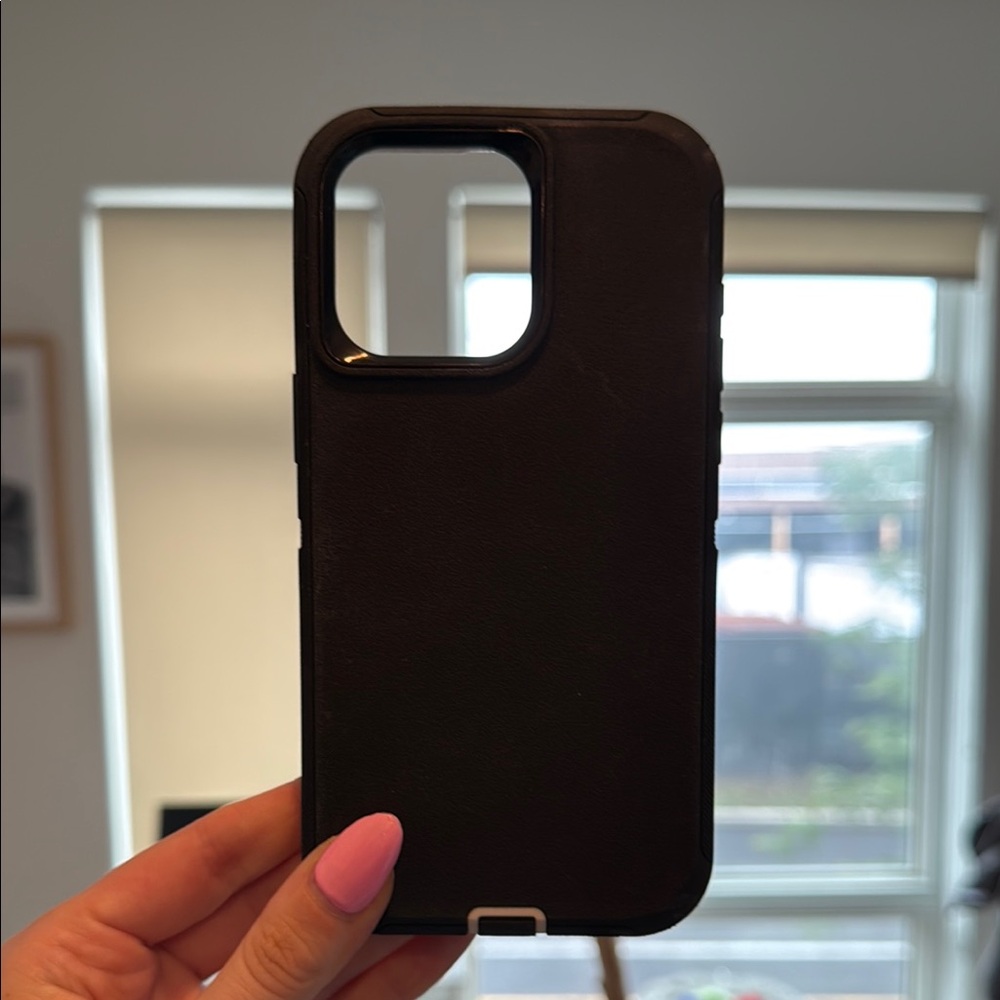Sleek Black Phone Case